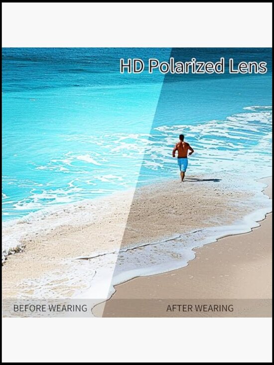 Oversized Polarized Sunglasses with Polycarbonate Lenses main image 3